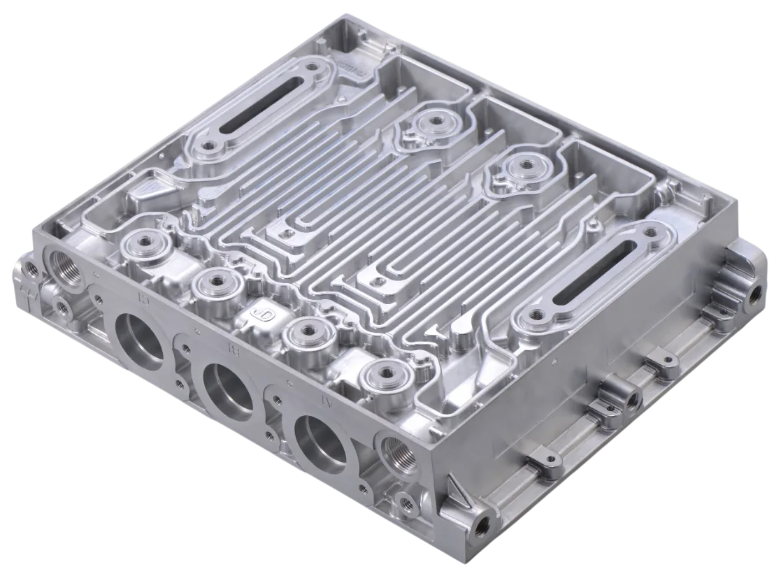 Precision machined parts produced at Carpatians MFG in Troy, Michigan, featuring aluminum gears, housings, shafts, manifolds, and brackets.