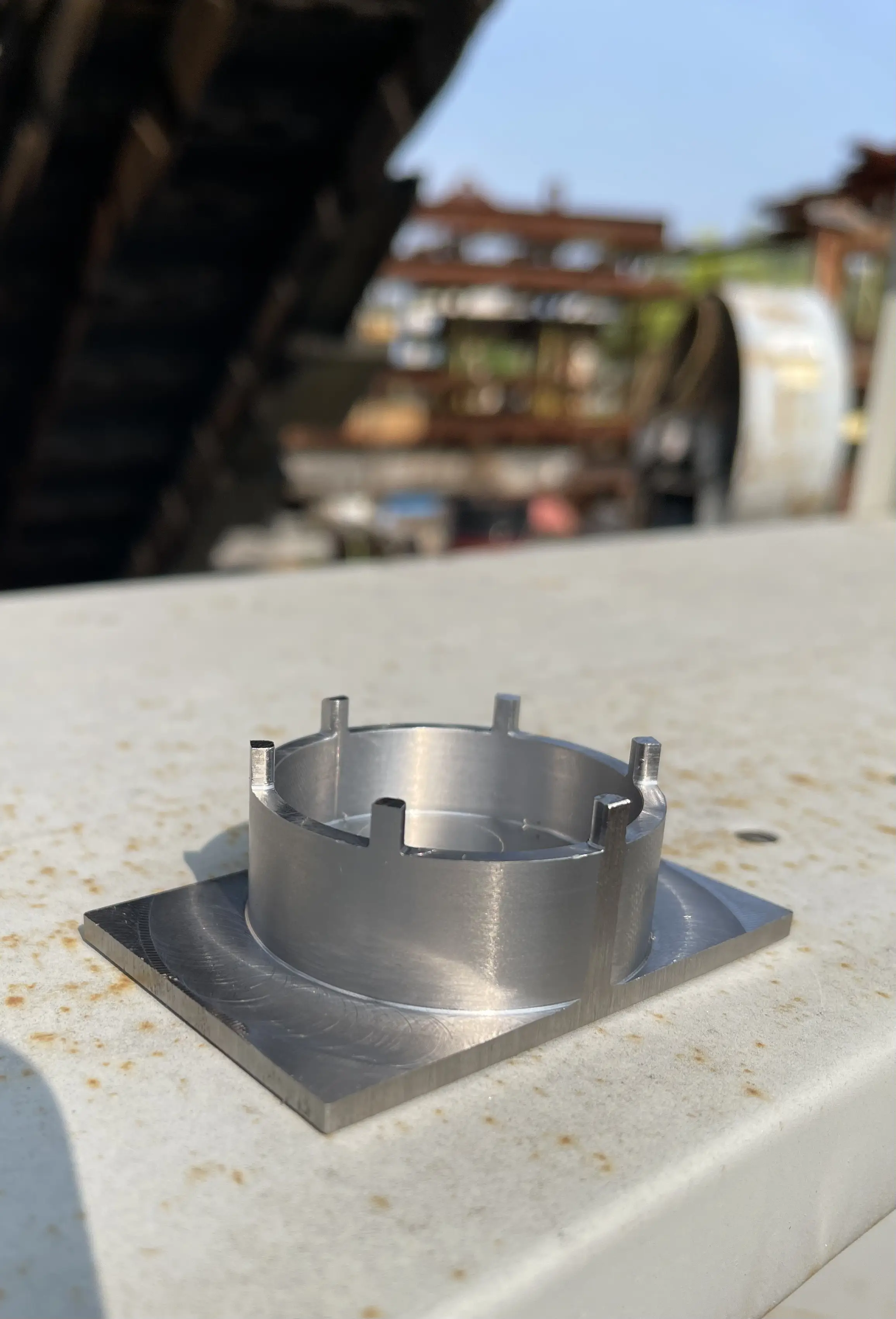 Precision CNC-machined part manufactured at Carpatians MFG in Troy, Michigan.
